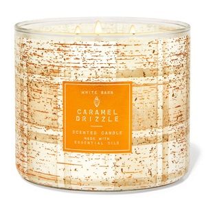 🎅 BBW Caramel Drizzle 3-Wick Candle NEW